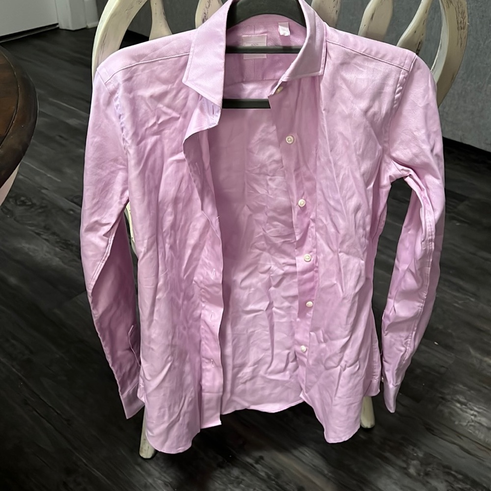 Ann Mashburn (XS) pink button down - barely worn